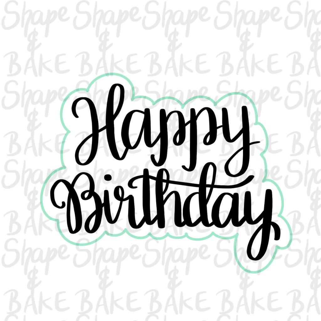 Happy Birthday Plaque Cookie Cutter – Shape and Bake